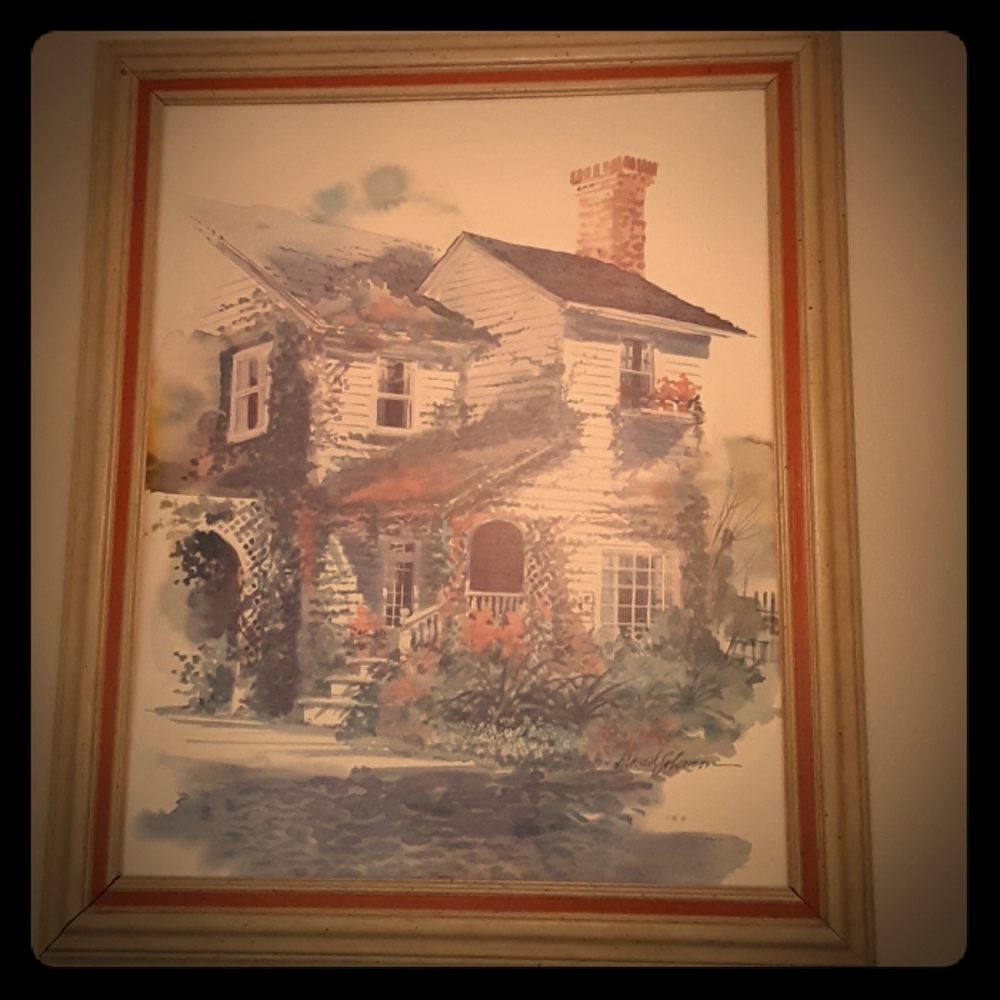 Vintage impressionist "Dreams of Home" paintings